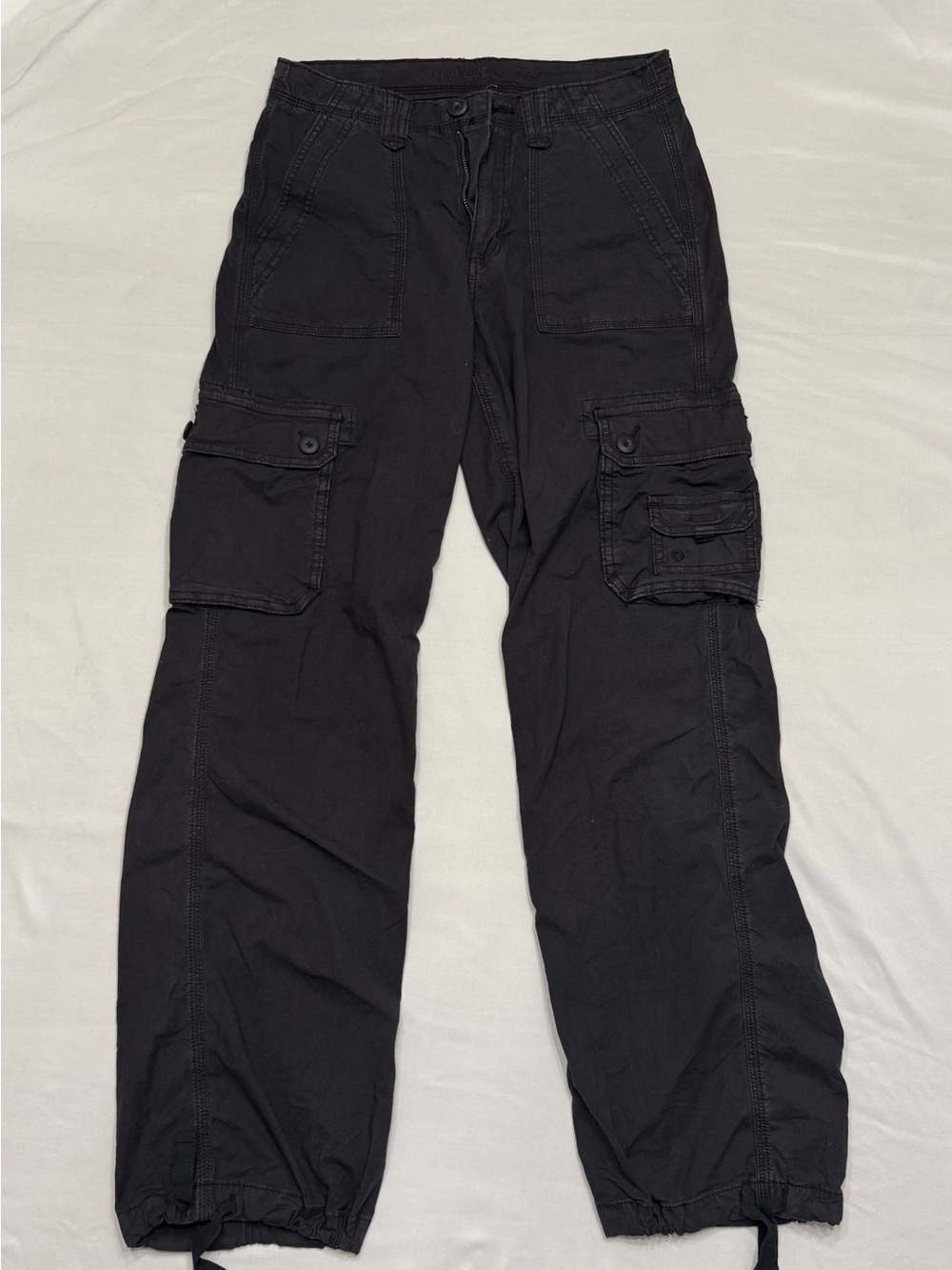 American Eagle Outfitters Black Cargo Jogger Pants